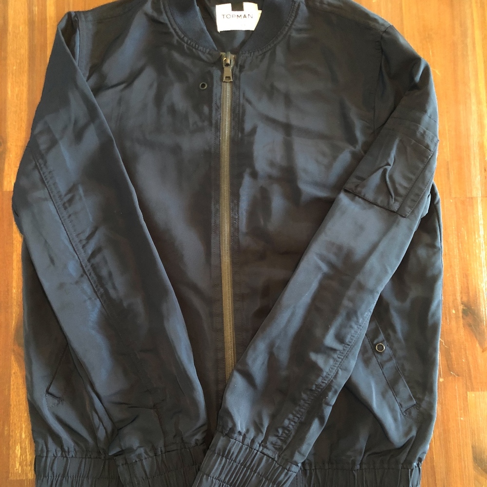 Navy Bomber Jacket - image 1